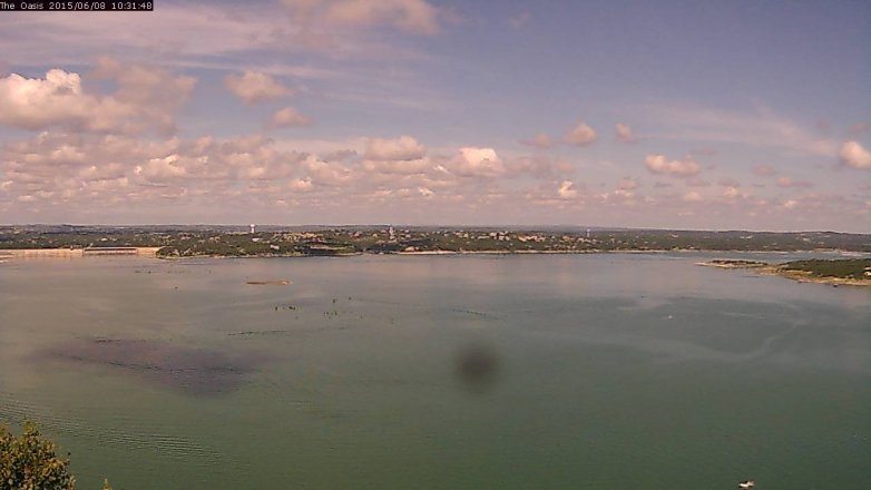 Lake Travis webcam, June 8, 2015 9:40 AM CT