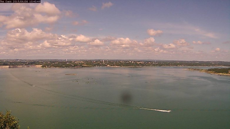 Lake Travis webcam, June 8, 2015 9:45 AM CT