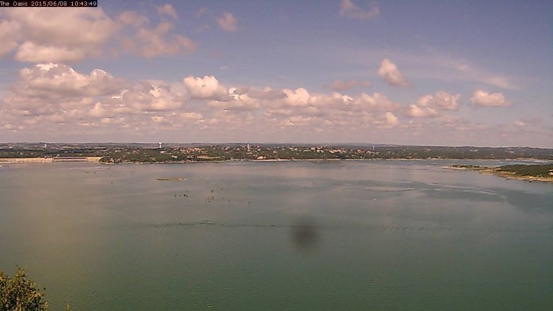 Lake Travis webcam, June 8, 2015 9:50 AM CT