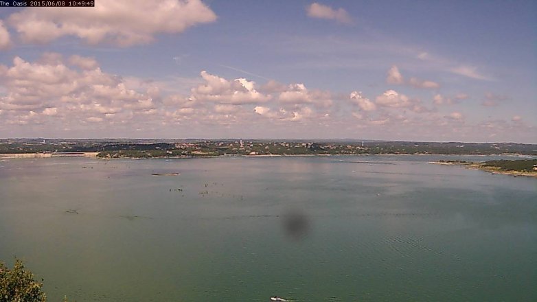 Lake Travis webcam, June 8, 2015 9:55 AM CT