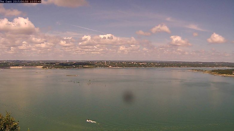 Lake Travis webcam, June 8, 2015 10:00 AM CT