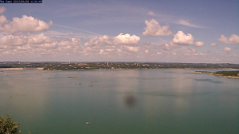 Lake Travis webcam, June 8, 2015 10:10 AM CT