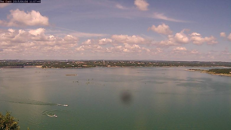 Lake Travis webcam, June 8, 2015 10:15 AM CT