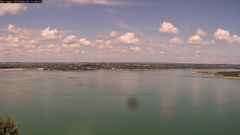Lake Travis webcam, June 8, 2015 10:30 AM CT