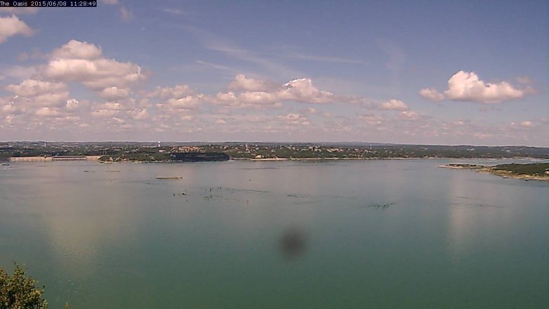 Lake Travis webcam, June 8, 2015 10:35 AM CT