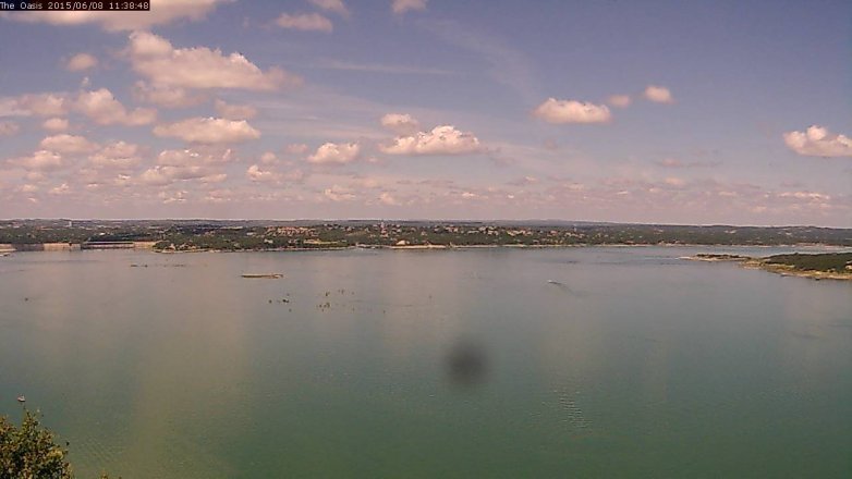 Lake Travis webcam, June 8, 2015 10:45 AM CT