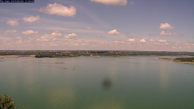 Lake Travis webcam, June 8, 2015 10:55 AM CT