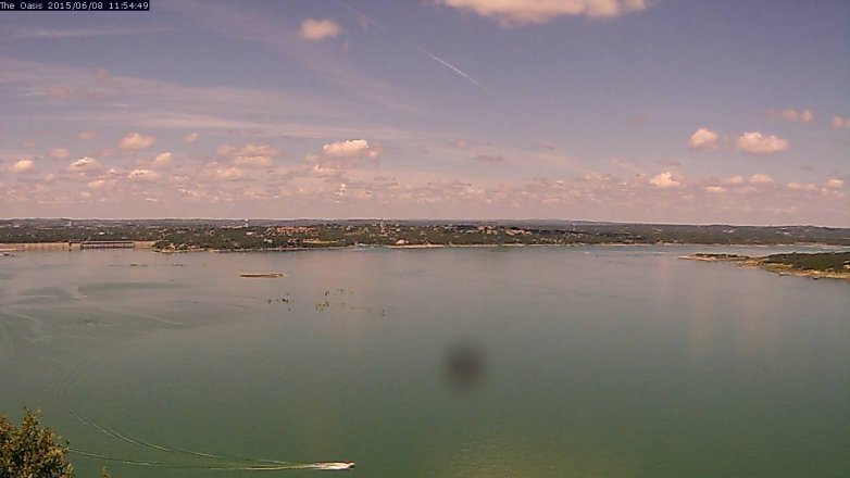 Lake Travis webcam, June 8, 2015 11:00 AM CT
