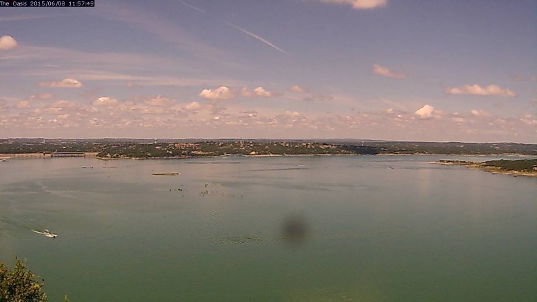 Lake Travis webcam, June 8, 2015 11:05 AM CT