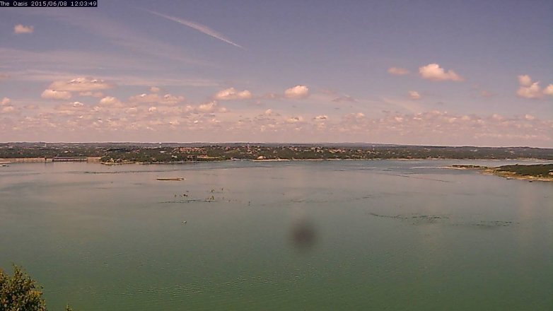 Lake Travis webcam, June 8, 2015 11:10 AM CT