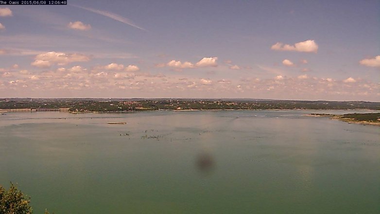 Lake Travis webcam, June 8, 2015 11:15 AM CT