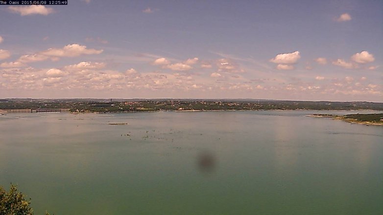 Lake Travis webcam, June 8, 2015 11:30 AM CT