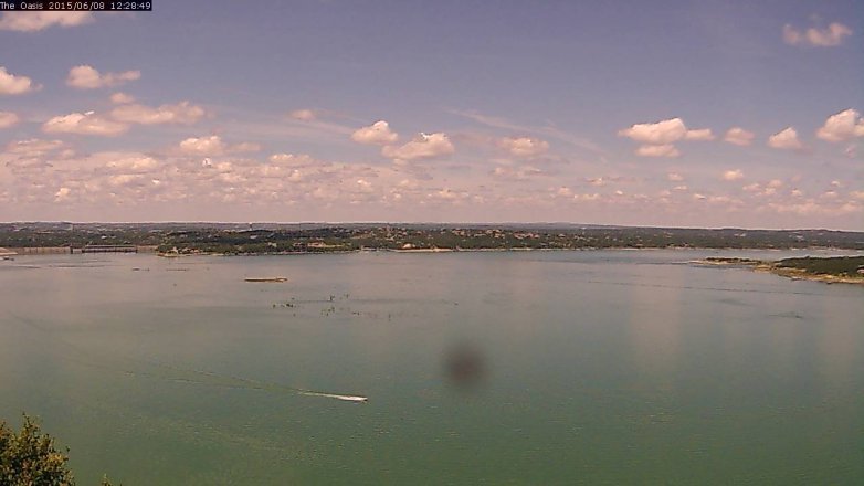 Lake Travis webcam, June 8, 2015 11:35 AM CT