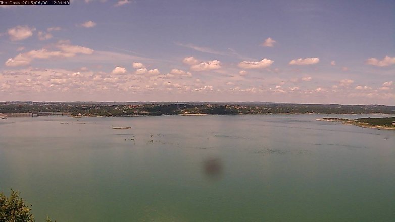 Lake Travis webcam, June 8, 2015 11:40 AM CT