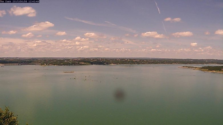 Lake Travis webcam, June 8, 2015 11:50 AM CT