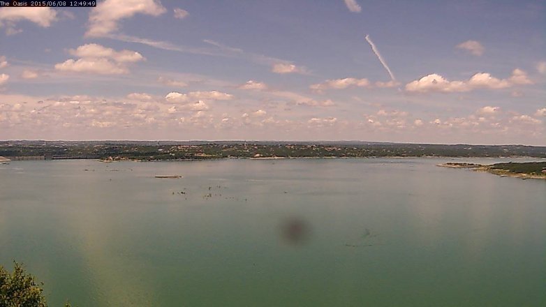 Lake Travis webcam, June 8, 2015 11:55 AM CT
