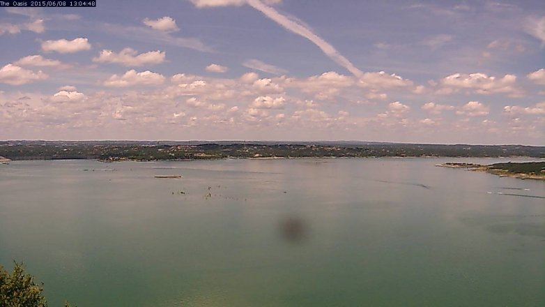 Lake Travis webcam, June 8, 2015 12:10 PM CT