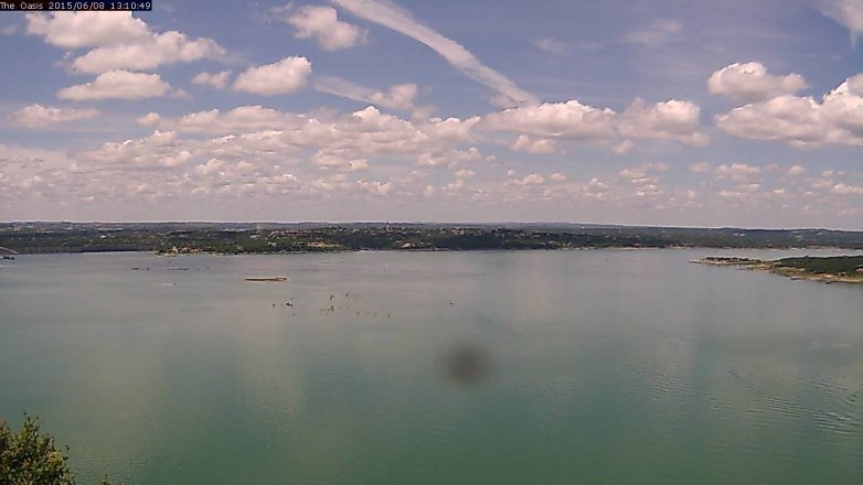 Lake Travis webcam, June 8, 2015 12:15 PM CT