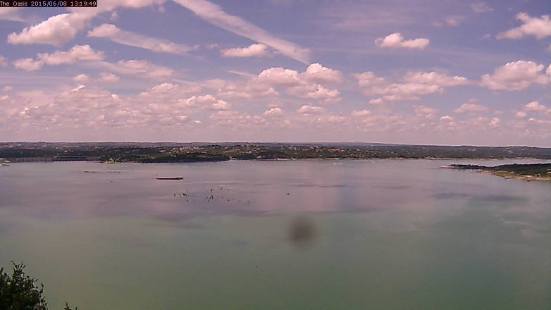 Lake Travis webcam, June 8, 2015 12:25 PM CT
