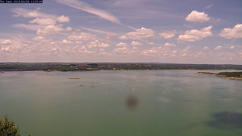 Lake Travis webcam, June 8, 2015 12:30 PM CT