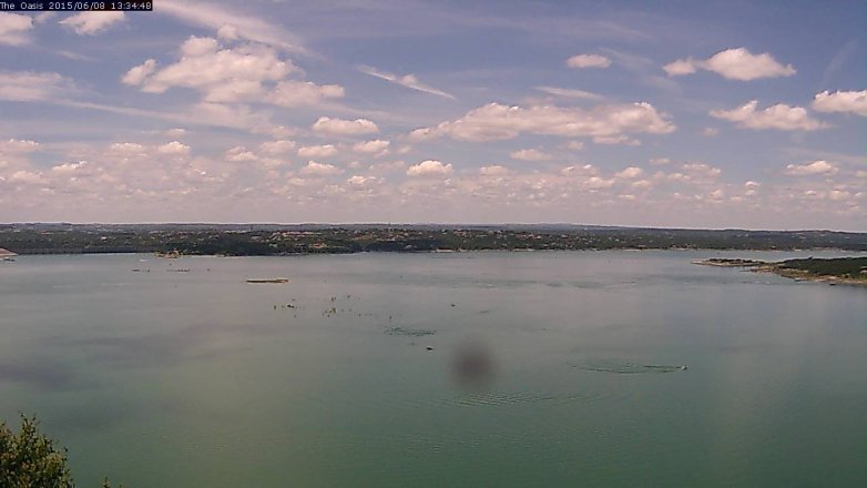 Lake Travis webcam, June 8, 2015 12:40 PM CT