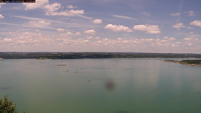 Lake Travis webcam, June 8, 2015 12:45 PM CT
