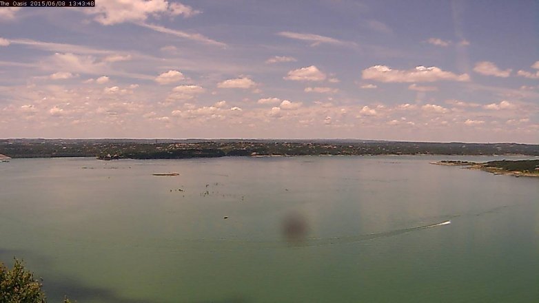 Lake Travis webcam, June 8, 2015 12:50 PM CT