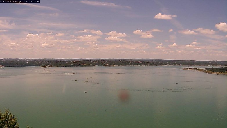 Lake Travis webcam, June 8, 2015 1:00 PM CT