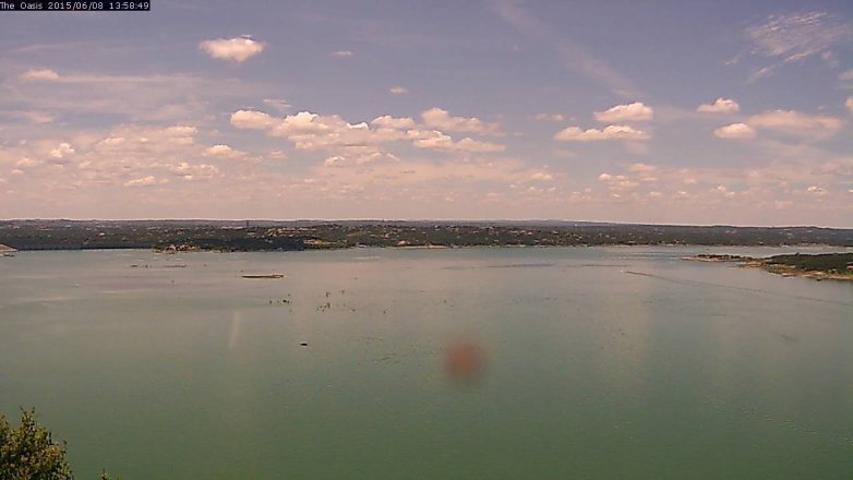 Lake Travis webcam, June 8, 2015 1:05 PM CT
