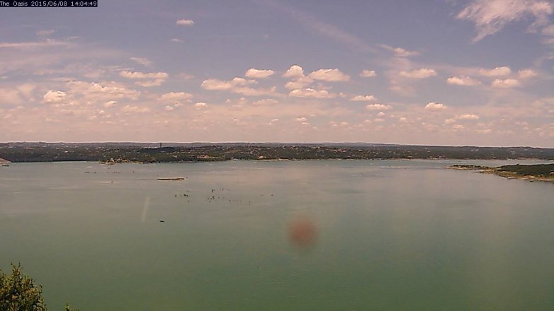 Lake Travis webcam, June 8, 2015 1:10 PM CT