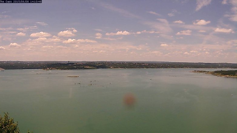 Lake Travis webcam, June 8, 2015 1:15 PM CT