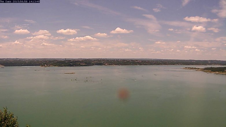 Lake Travis webcam, June 8, 2015 1:20 PM CT