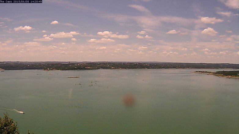 Lake Travis webcam, June 8, 2015 1:25 PM CT
