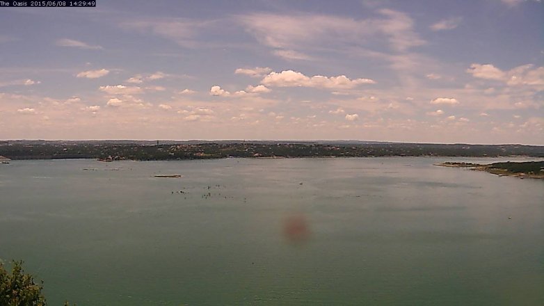 Lake Travis webcam, June 8, 2015 1:35 PM CT