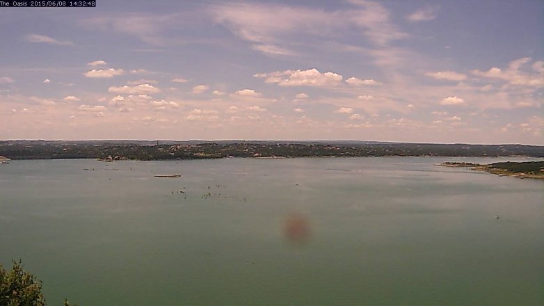 Lake Travis webcam, June 8, 2015 1:40 PM CT