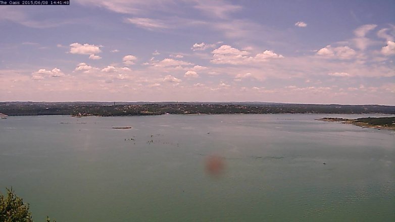 Lake Travis webcam, June 8, 2015 1:45 PM CT