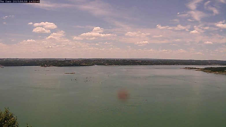 Lake Travis webcam, June 8, 2015 1:55 PM CT