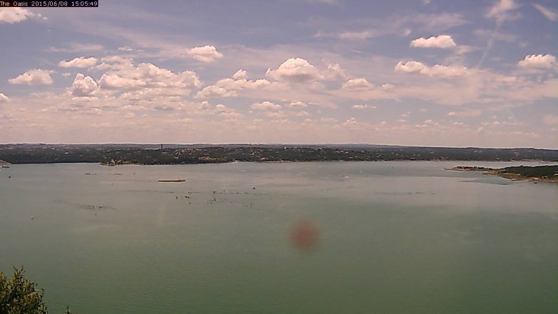 Lake Travis webcam, June 8, 2015 2:10 PM CT
