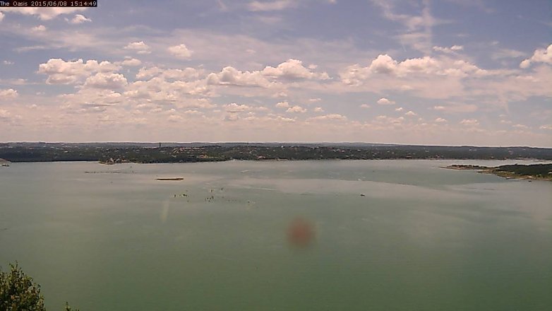 Lake Travis webcam, June 8, 2015 2:20 PM CT