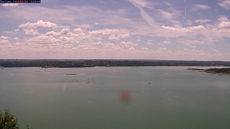Lake Travis webcam, June 8, 2015 2:30 PM CT