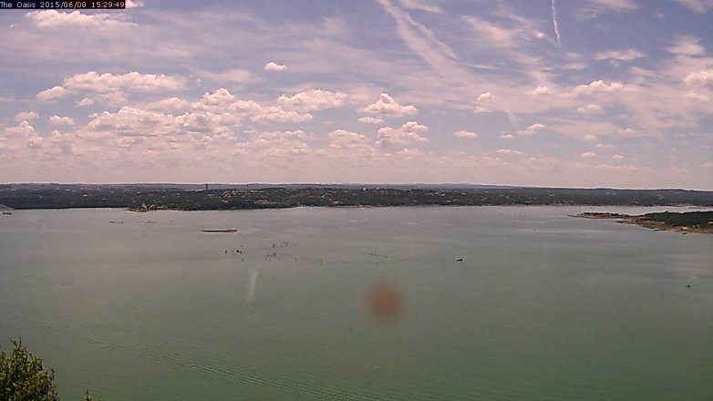 Lake Travis webcam, June 8, 2015 2:35 PM CT