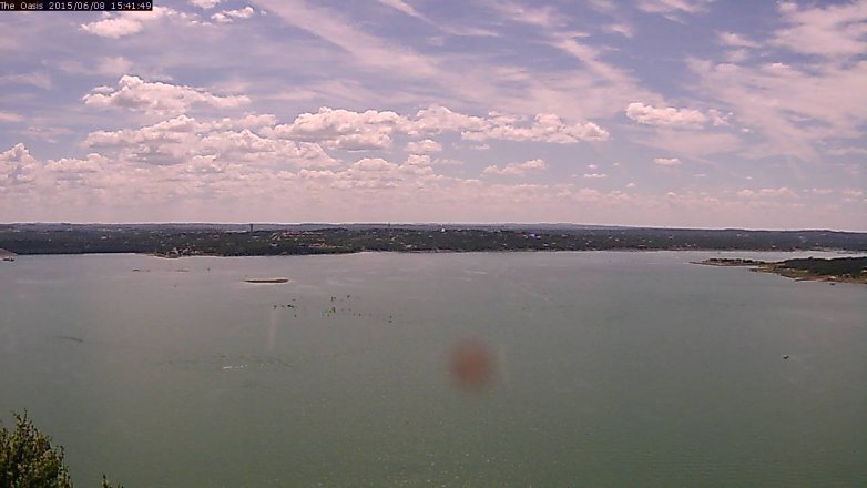 Lake Travis webcam, June 8, 2015 2:45 PM CT