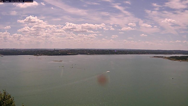 Lake Travis webcam, June 8, 2015 2:50 PM CT