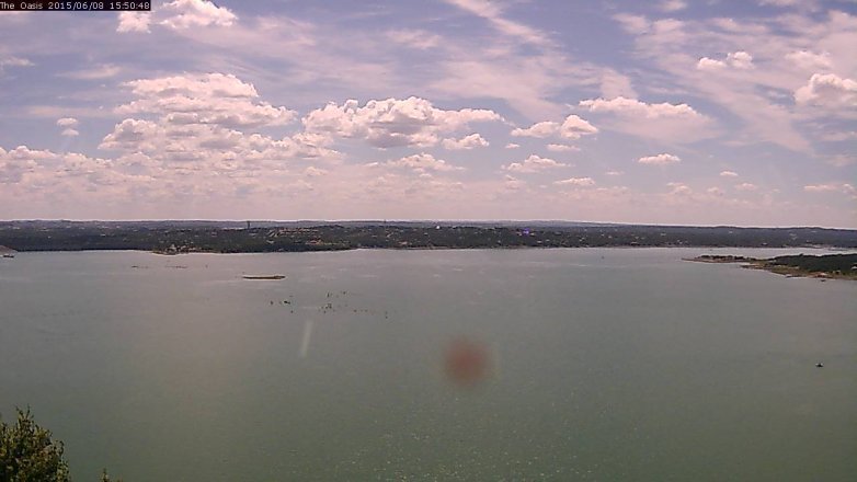 Lake Travis webcam, June 8, 2015 2:55 PM CT