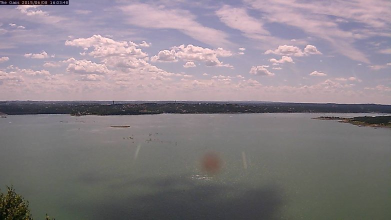 Lake Travis webcam, June 8, 2015 3:10 PM CT