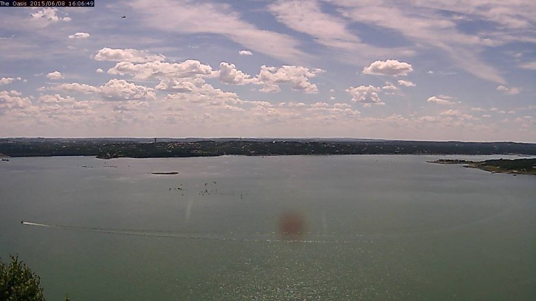 Lake Travis webcam, June 8, 2015 3:15 PM CT