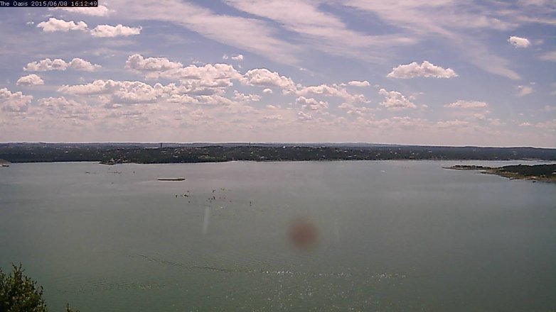 Lake Travis webcam, June 8, 2015 3:20 PM CT