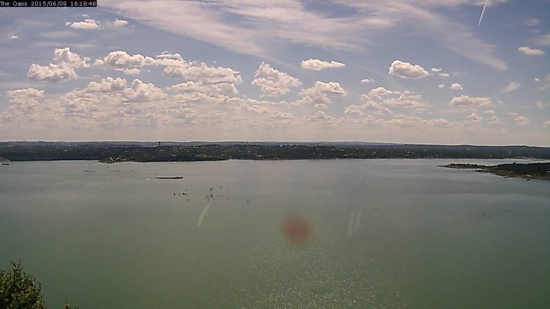 Lake Travis webcam, June 8, 2015 3:25 PM CT