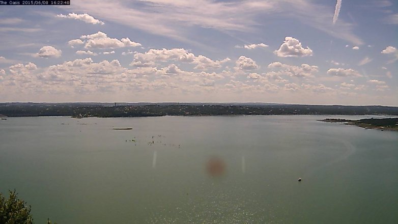 Lake Travis webcam, June 8, 2015 3:30 PM CT