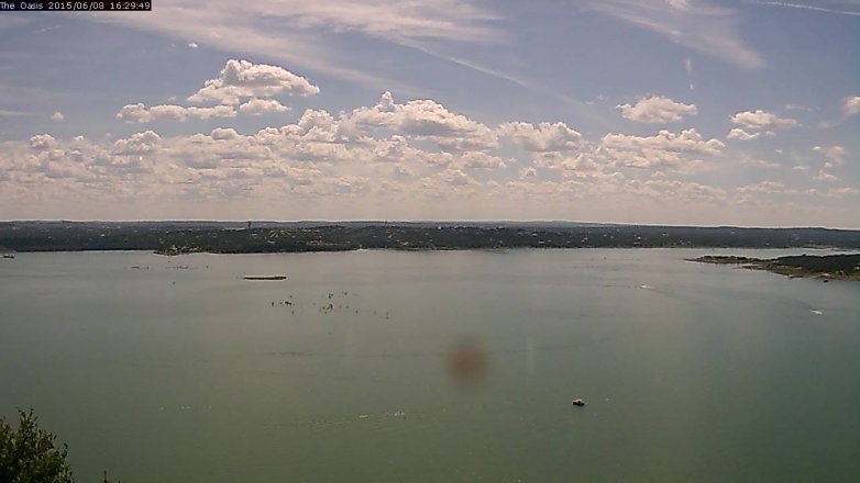 Lake Travis webcam, June 8, 2015 3:35 PM CT